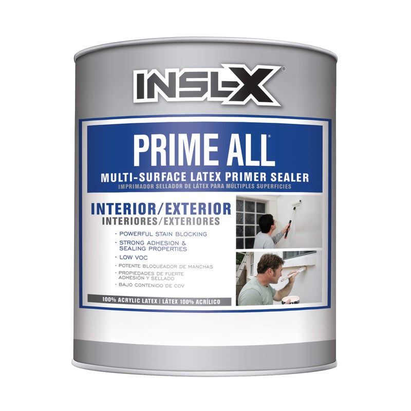 INSL-X AP100009A-04 Prime All Multi-Surface Acrylic Primer, White 32 Fl Oz (Pack of 1) - Image 1